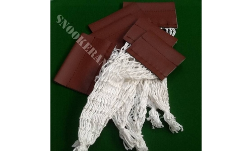 Snooker Pocket Bag Nets with Leatherette